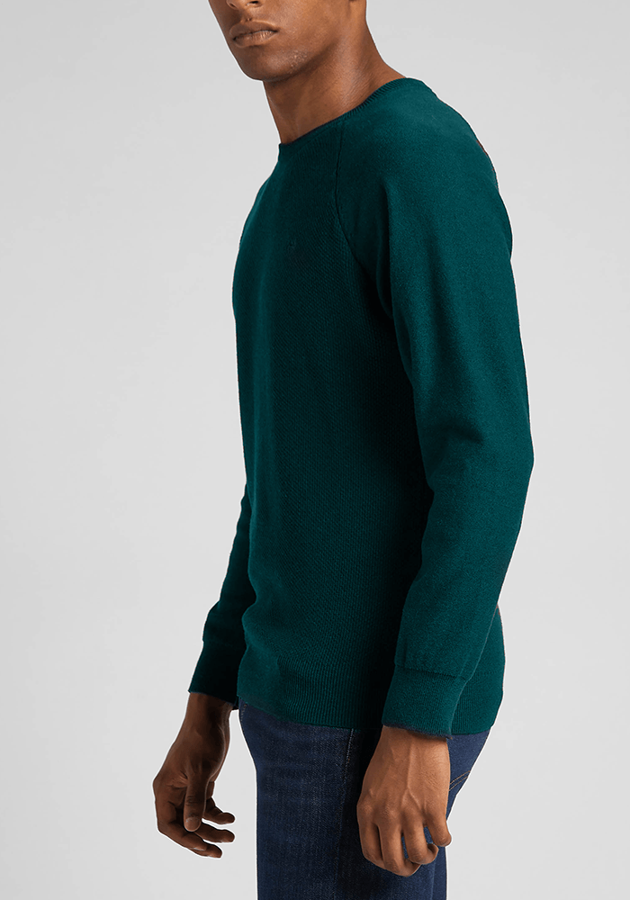 Sweater Hombre Raglan Crew Esmeralda