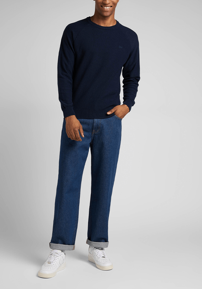Sweater Hombre Raglan Crew Sky Captain