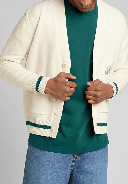 Sweater Hombre Cardigan Ecru