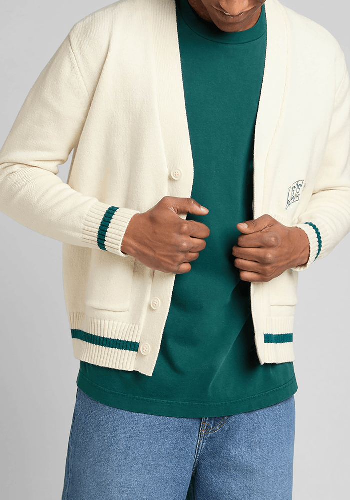 Sweater Hombre Cardigan Ecru