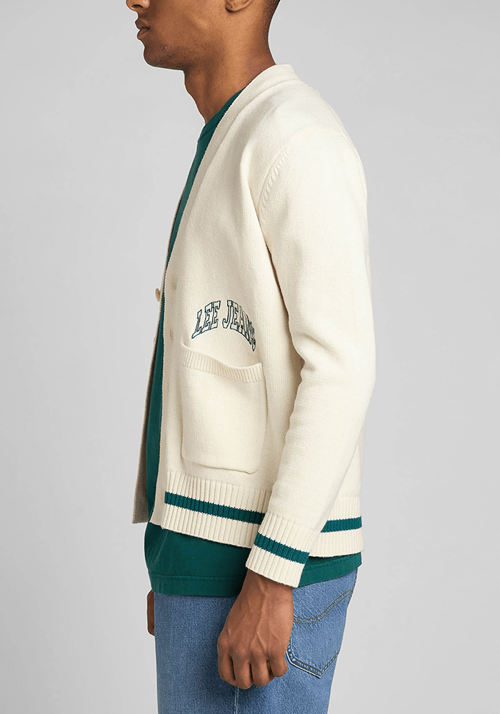 Sweater Hombre Cardigan Ecru