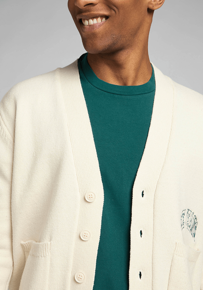 Sweater Hombre Cardigan Ecru