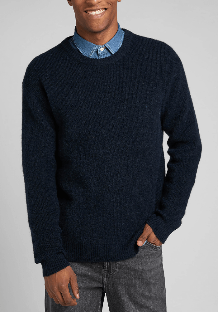 Sweater Hombre Seasonal Crew Mood Indigo