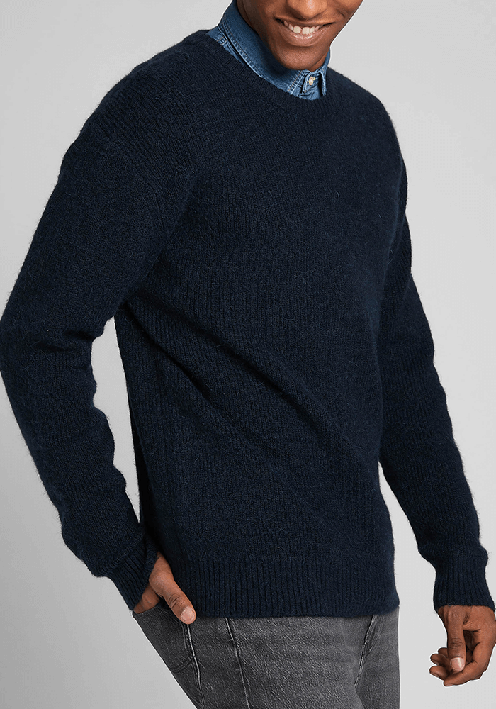 Sweater Hombre Seasonal Crew Mood Indigo