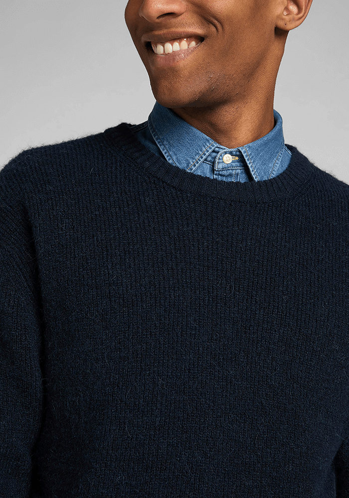 Sweater Hombre Seasonal Crew Mood Indigo