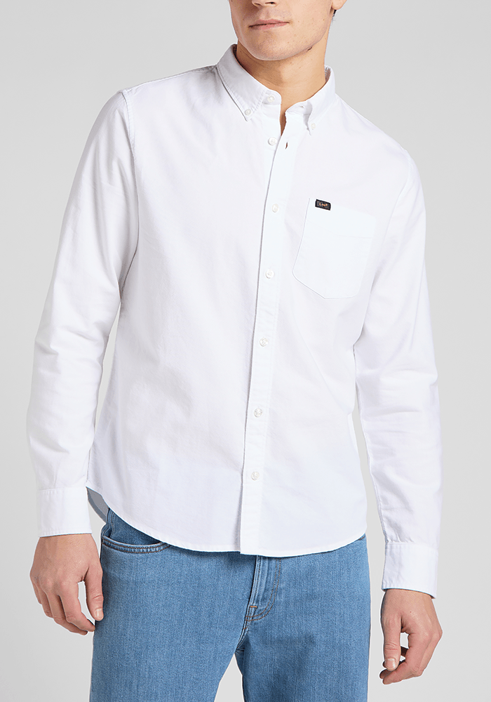Camisa Hombre Button Down Bright White