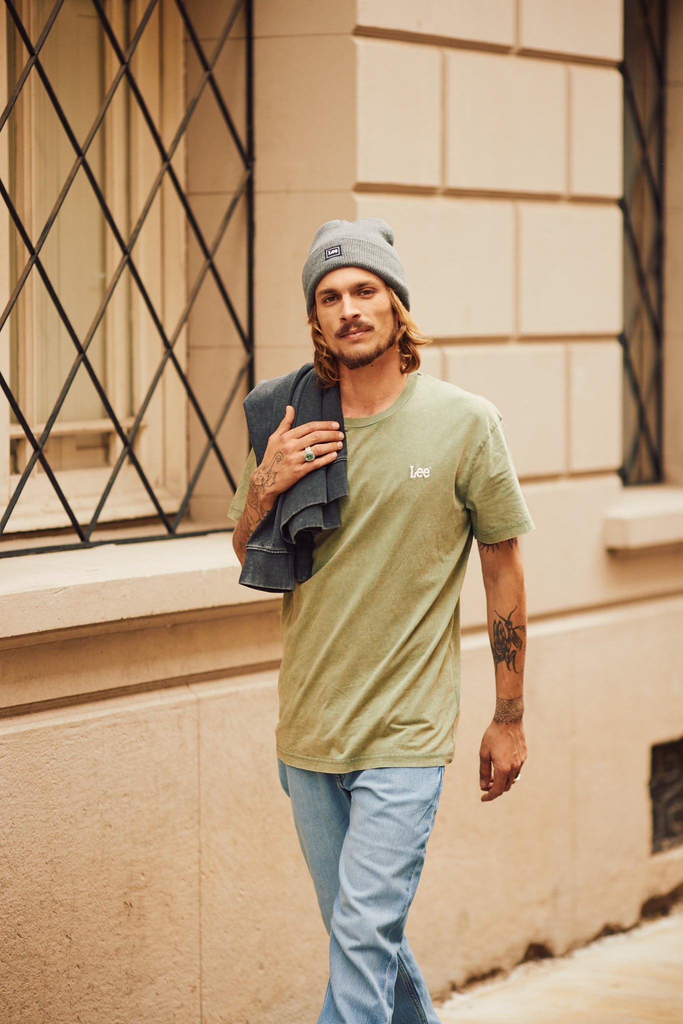 Polera Lee Embroidery  Light Green