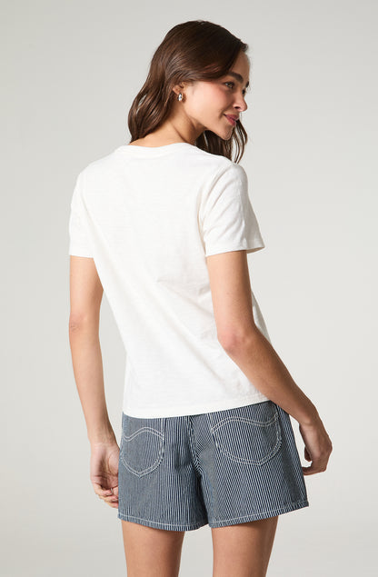 Polera Mujer Regular Fit Basic Blanco