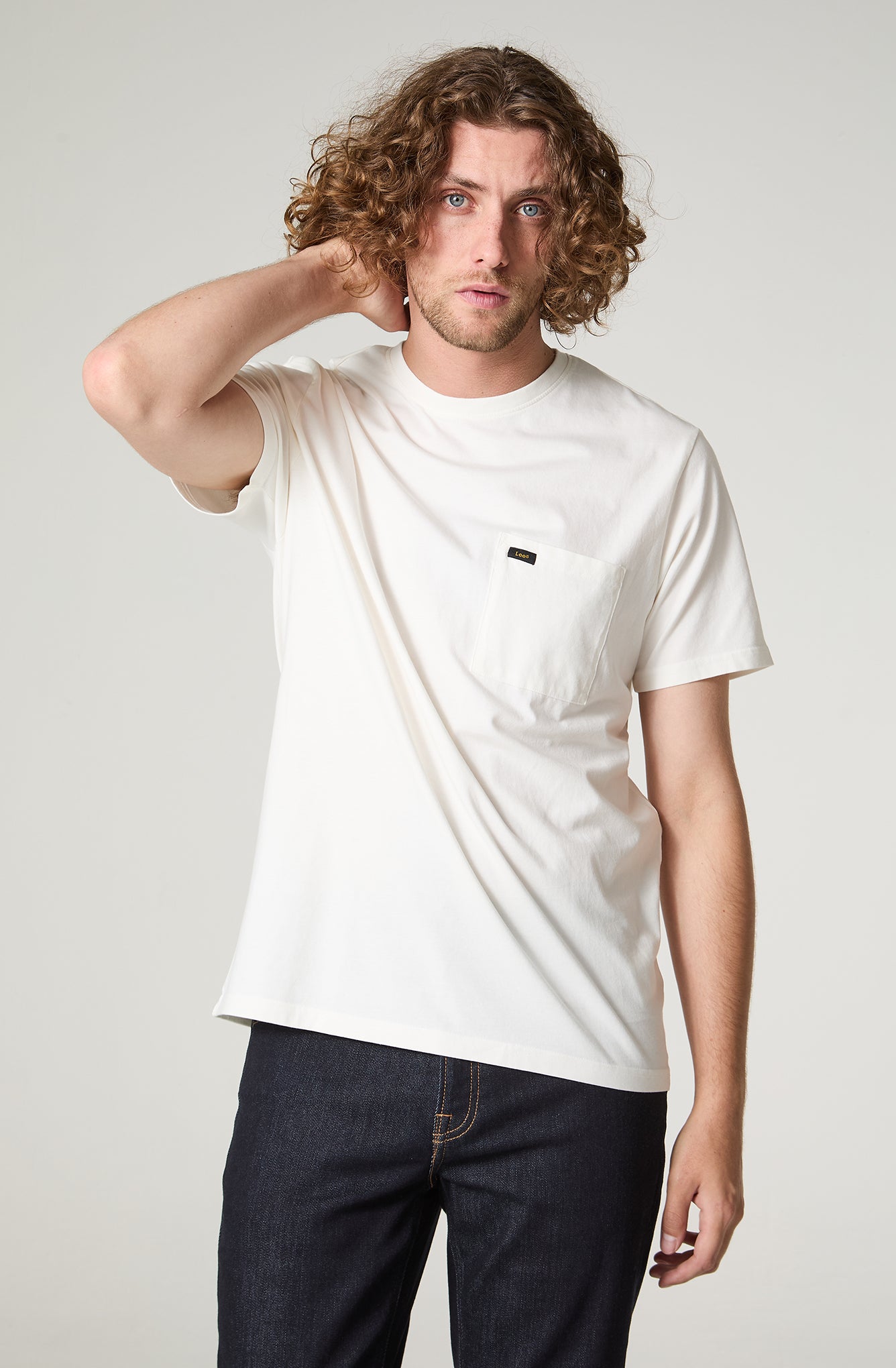 Polera Hombre 1 Pocket Regular Fit Blanca