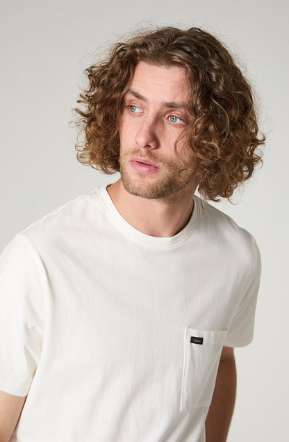 Polera Hombre 1 Pocket Regular Fit Blanca