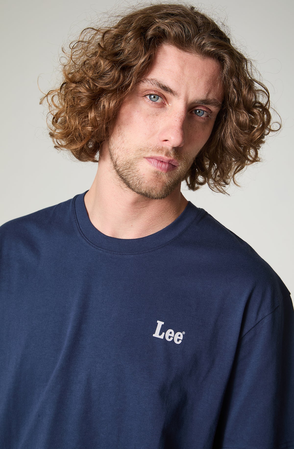 Polera Hombre Manga Corta Regular Fit Azul