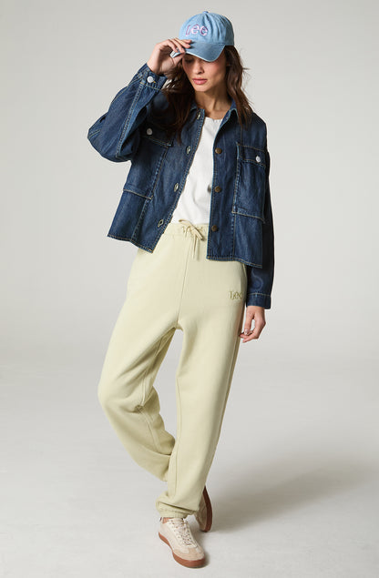 Buzo Mujer Jogger Pale Khaki
