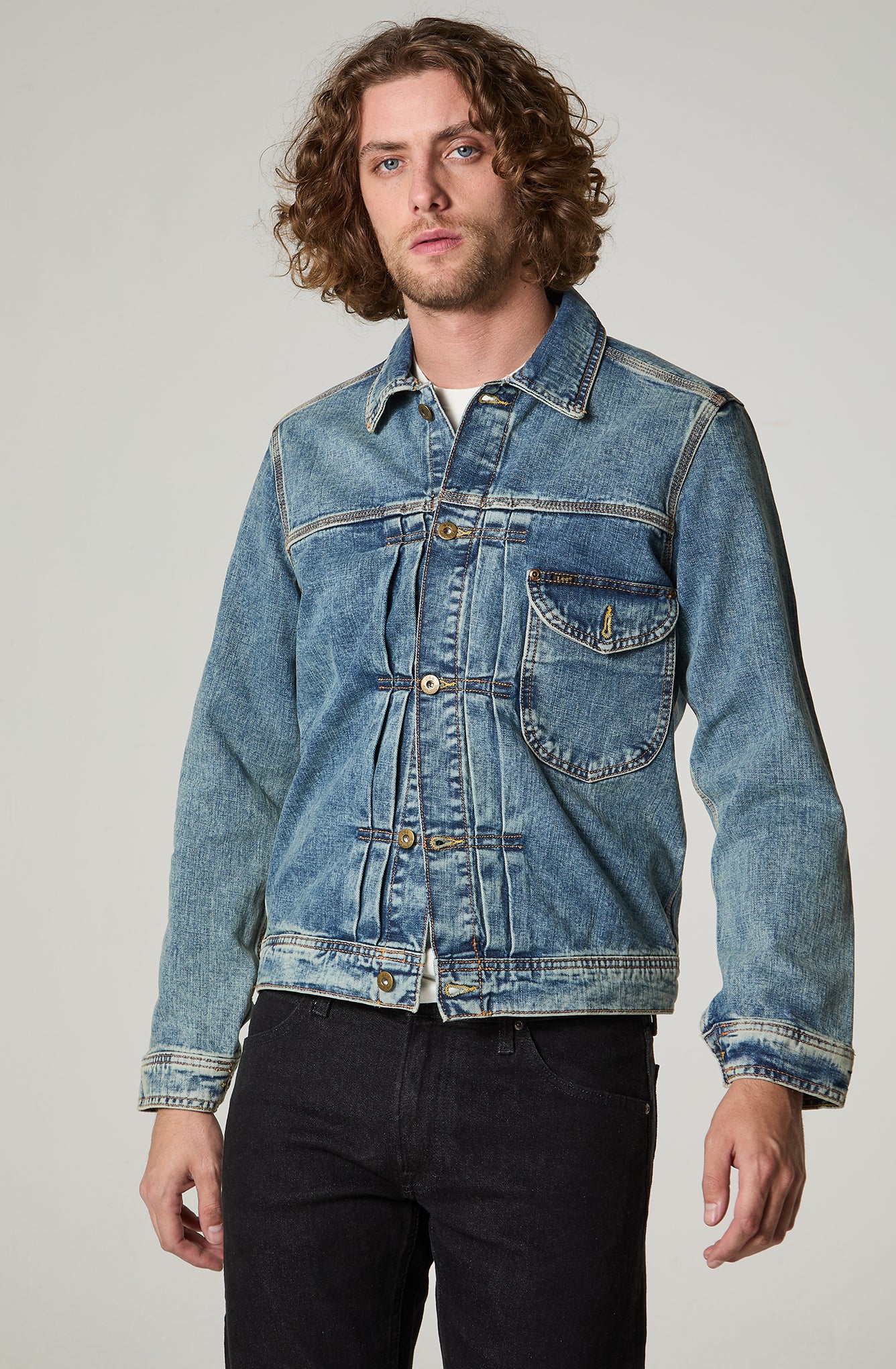 Chaqueta Hombre Denim Azul
