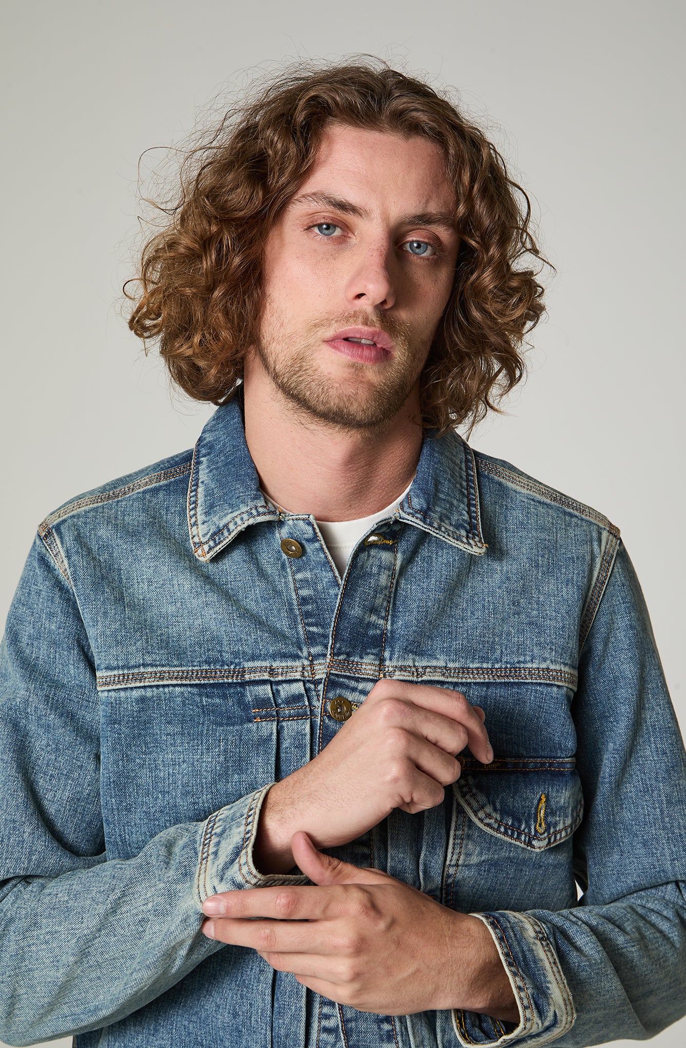 Chaqueta Hombre Denim Azul