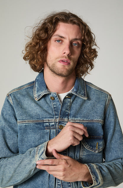 Chaqueta Hombre Denim Azul