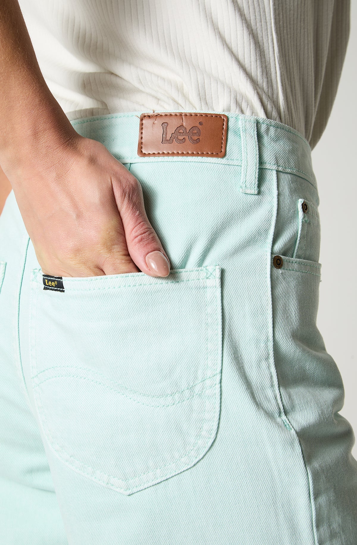 Jeans Mujer Tiro Alto Stella A Line Relaxed Fit Light Fallon