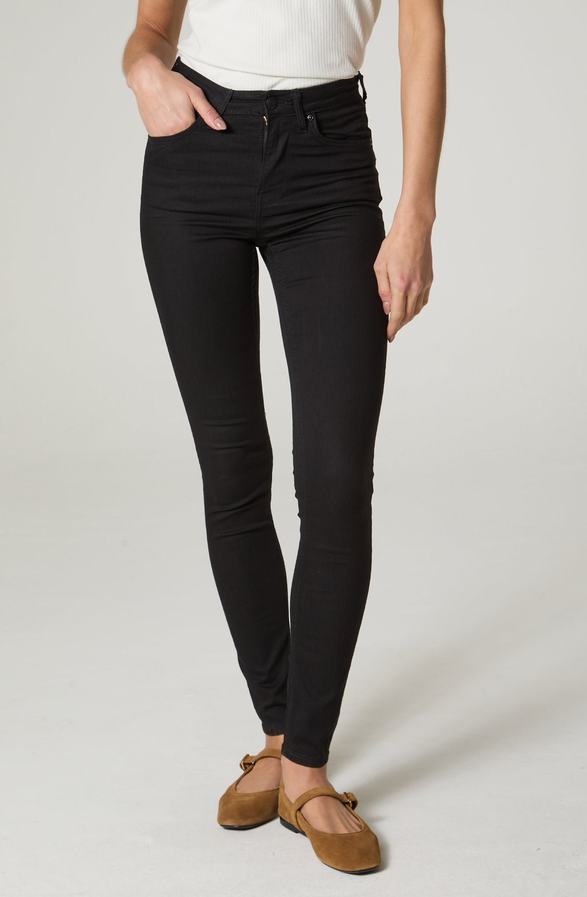 Jeans Mujer Tiro Alto Scarlett High Skinny Fit Black I