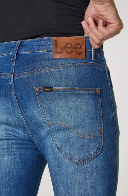 Jeans Hombre Malone Skinny Fit Mid Stone Worn