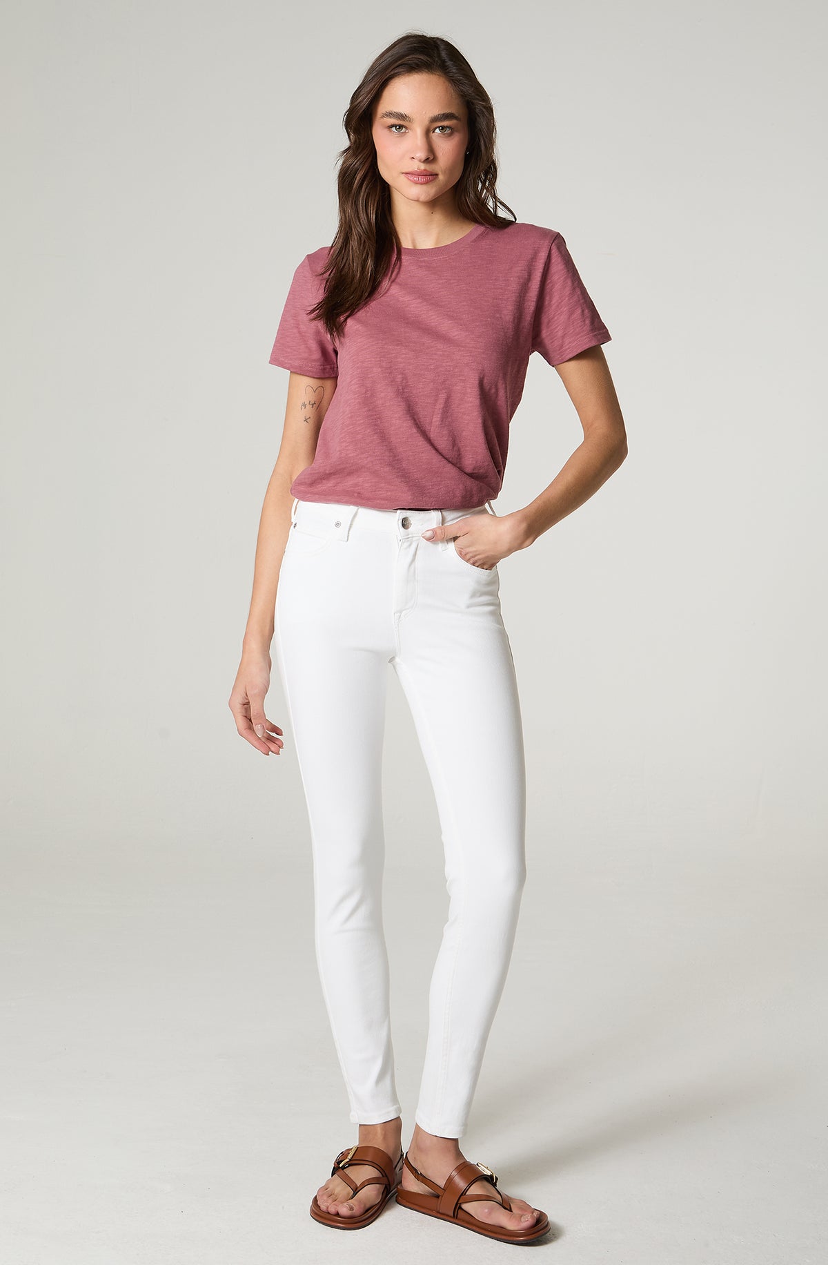 Jeans Mujer Skinny Bright White