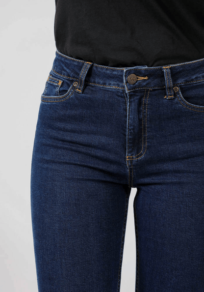 Jeans Mujer Tiro Alto Scarlett High Skinny Fit Blue Kansas