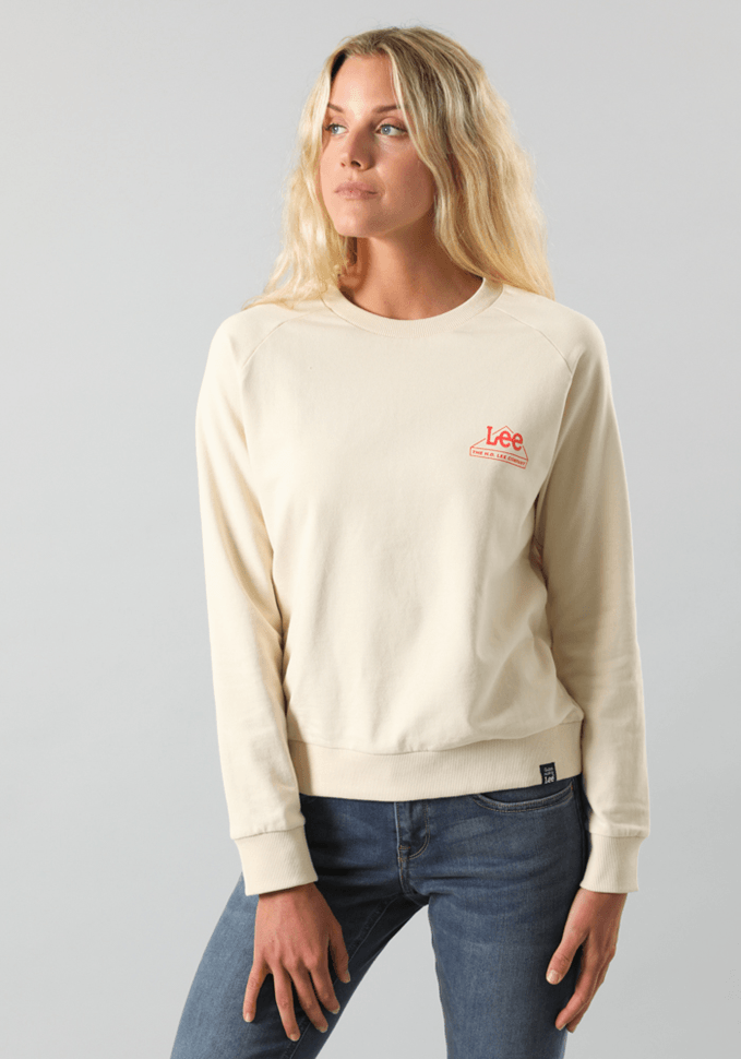 Polerón Mujer Small Logo SWS Off White