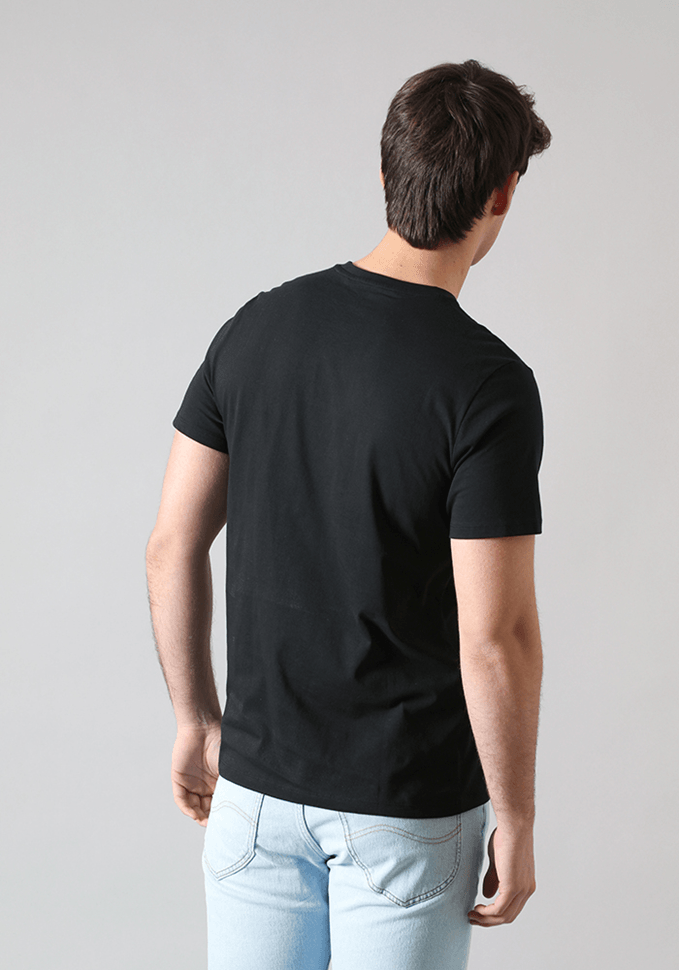 Polera Hombre Woobly Logo Authentic Black