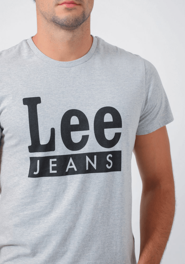 Polera Hombre Iconic Logo Tee Grey Melange