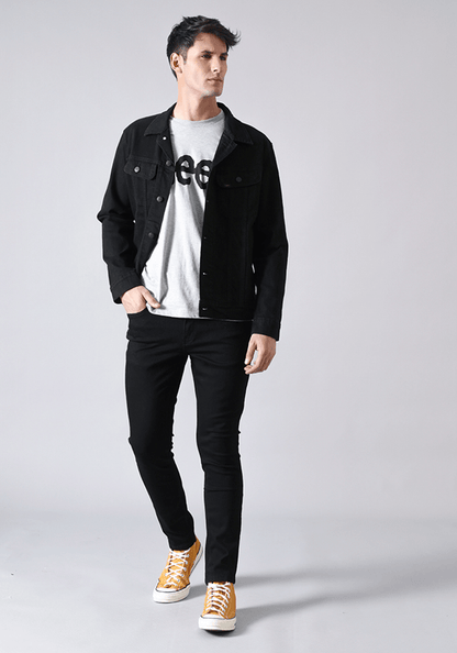 Chaqueta Hombre Lee Rider Negro