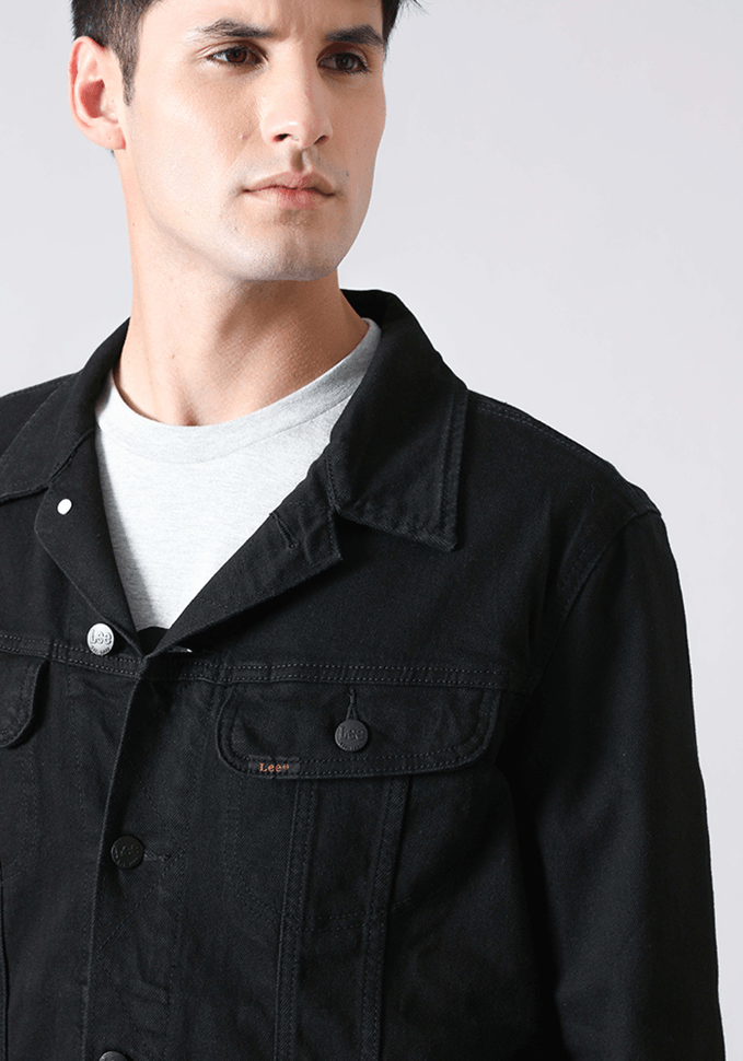 Chaqueta Hombre Lee Rider Negro