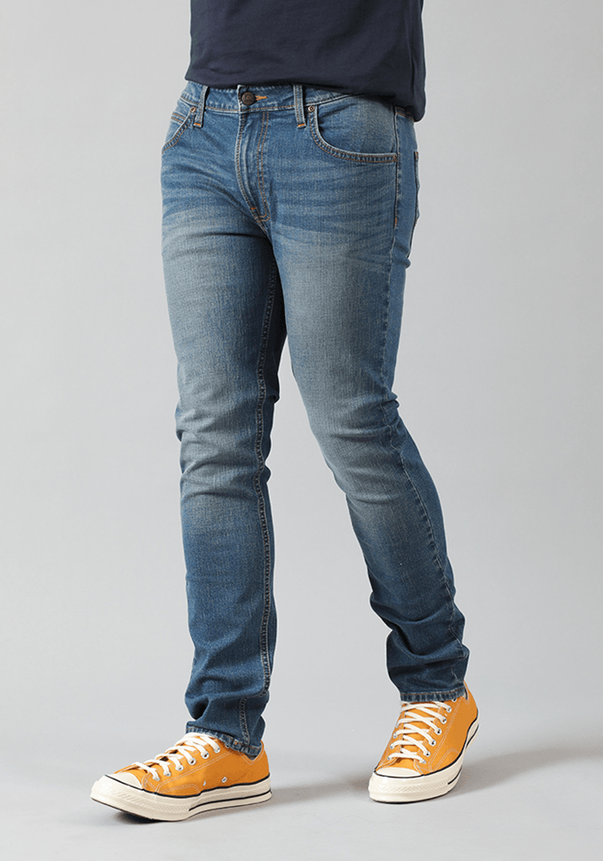 Jeans Hombre Slim Fit Medium Localizado