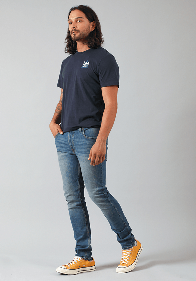 Jeans Hombre Slim Fit Medium Localizado