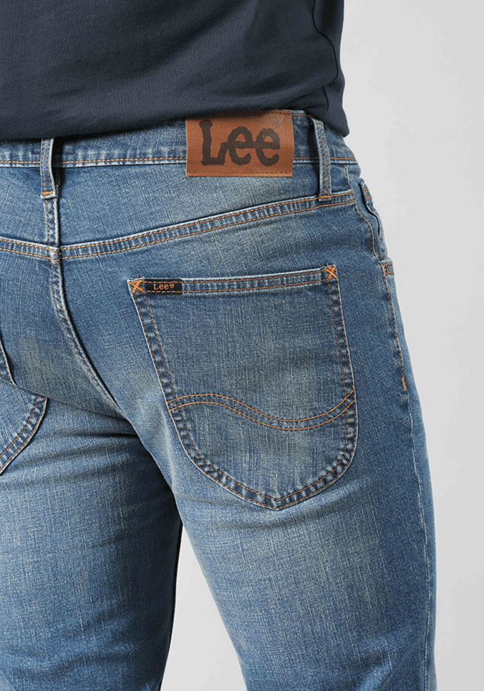 Jeans Hombre Slim Fit Medium Localizado