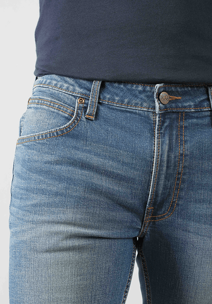 Jeans Hombre Slim Fit Medium Localizado