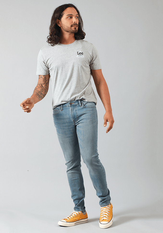 Jeans Hombre Skinny Fit Mid Stone