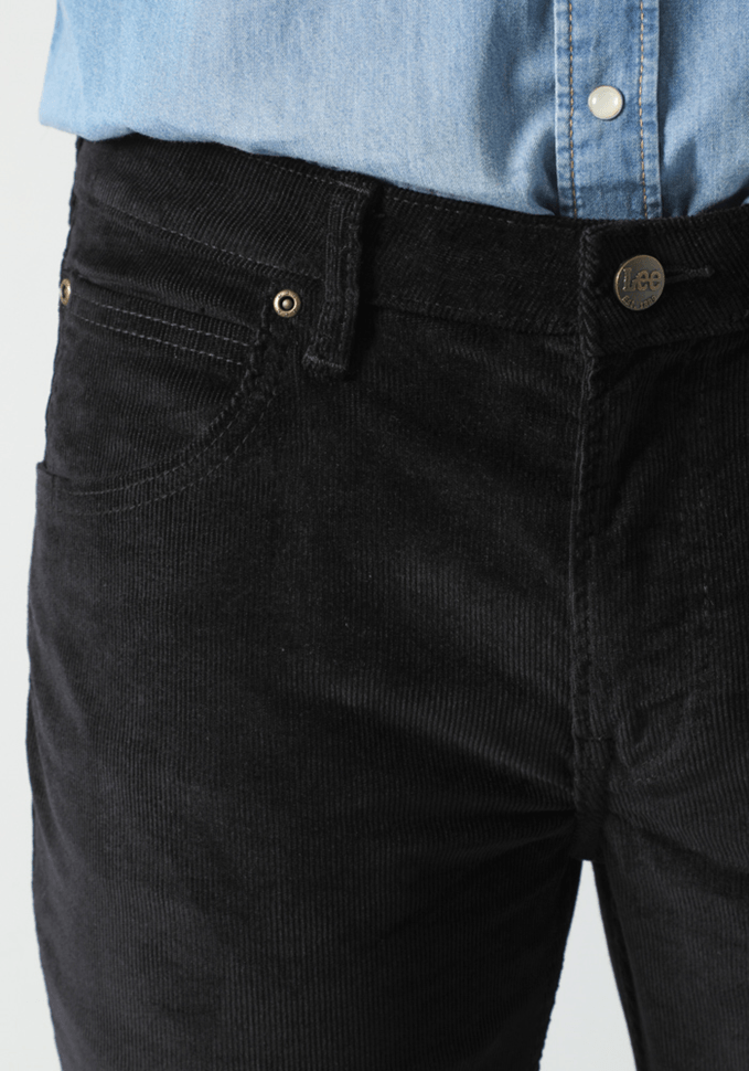 Pantalón Hombre Luke Corduroy Slim Fit Black