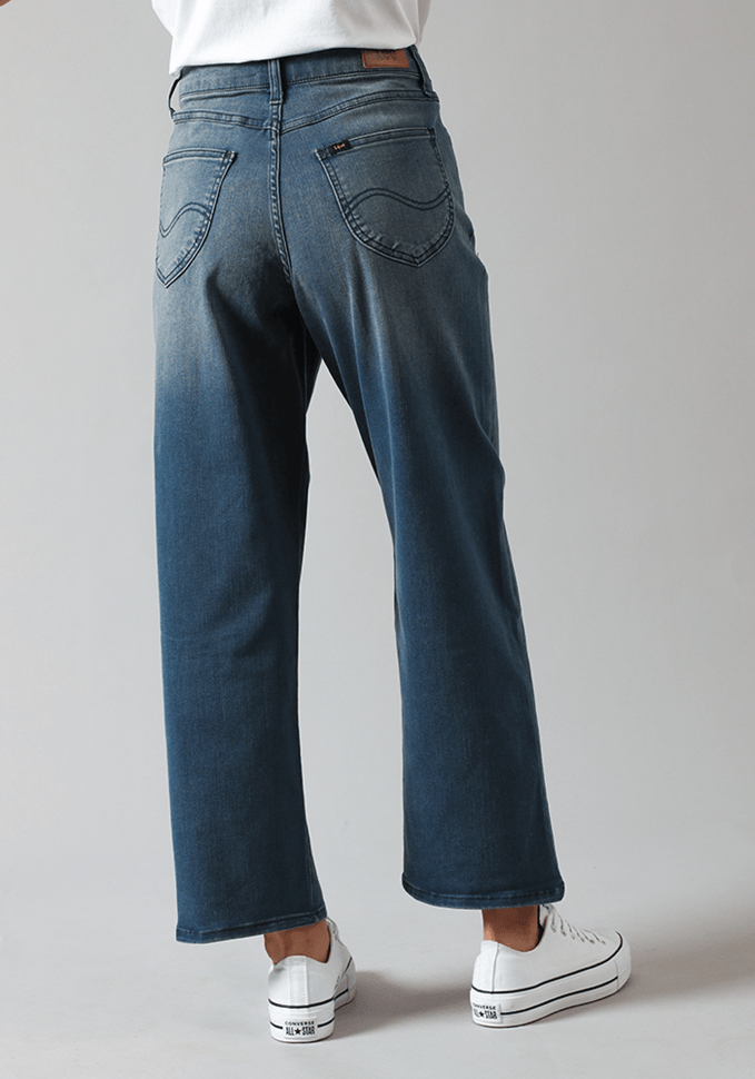 Jeans Mujer Tiro Alto Wide Leg Long Relaxed Fit Mid Harper I