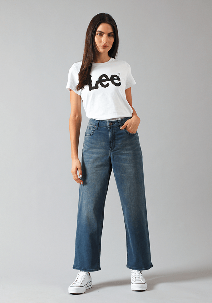 Jeans Mujer Tiro Alto Wide Leg Long Relaxed Fit Mid Harper I