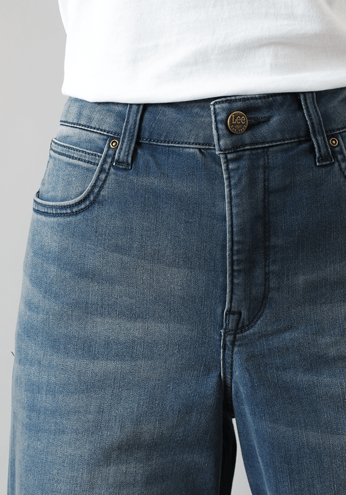Jeans Mujer Tiro Alto Wide Leg Long Relaxed Fit Mid Harper I