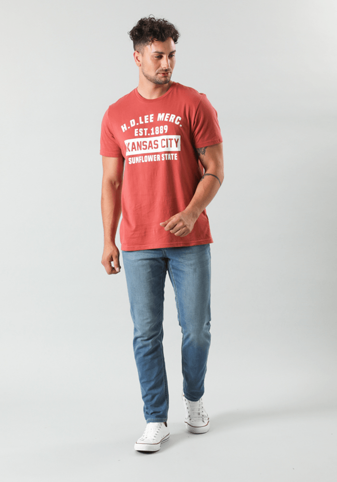 Jeans Hombre Austin Jogg Regular Tapered Fit Mid Blue Grass
