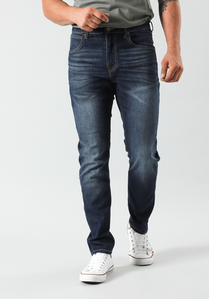Jeans Hombre Austin Regular Tapered Fit Dark Tinted