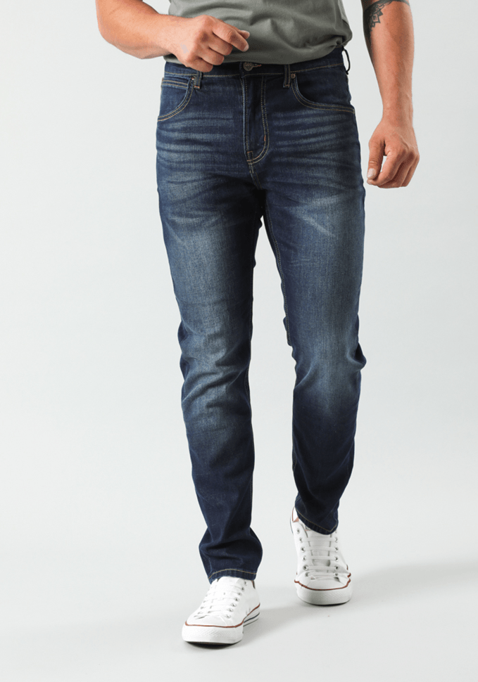 Jeans Hombre Austin Regular Tapered Fit Dark Tinted