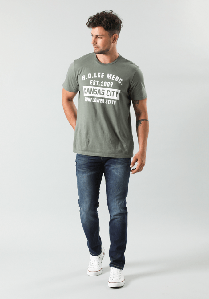 Jeans Hombre Austin Regular Tapered Fit Dark Tinted