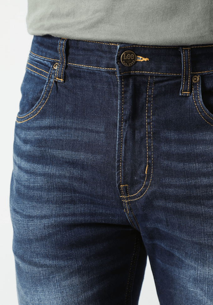 Jeans Hombre Austin Regular Tapered Fit Dark Tinted