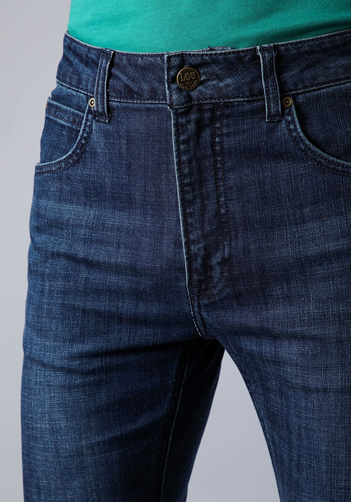 Jeans Hombre Rider Button Fly Slim Fit Deep Water
