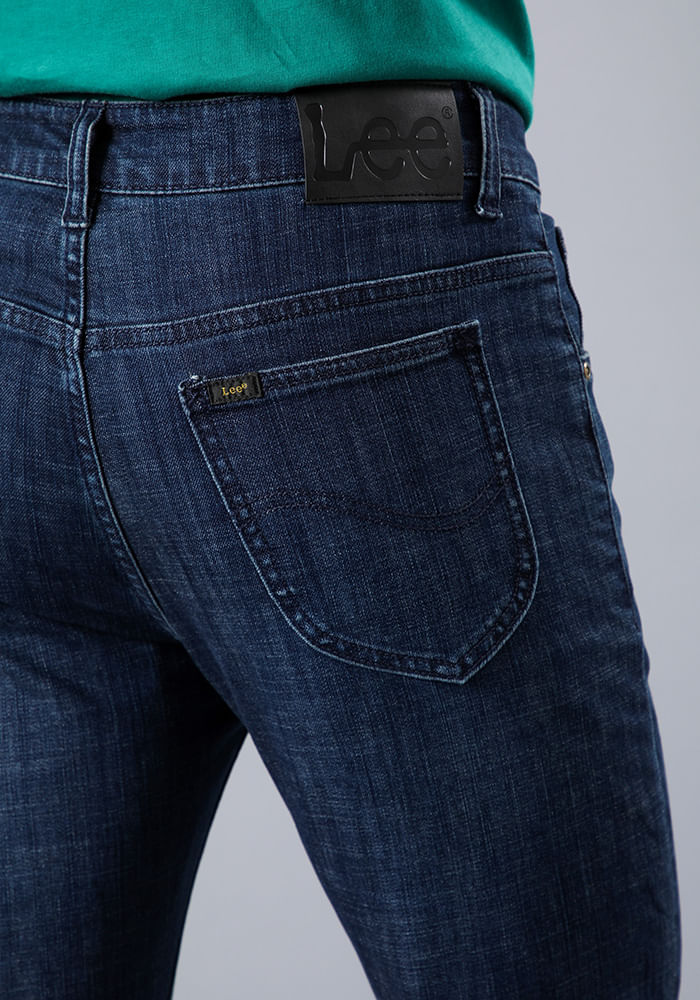 Jeans Hombre Rider Button Fly Slim Fit Deep Water