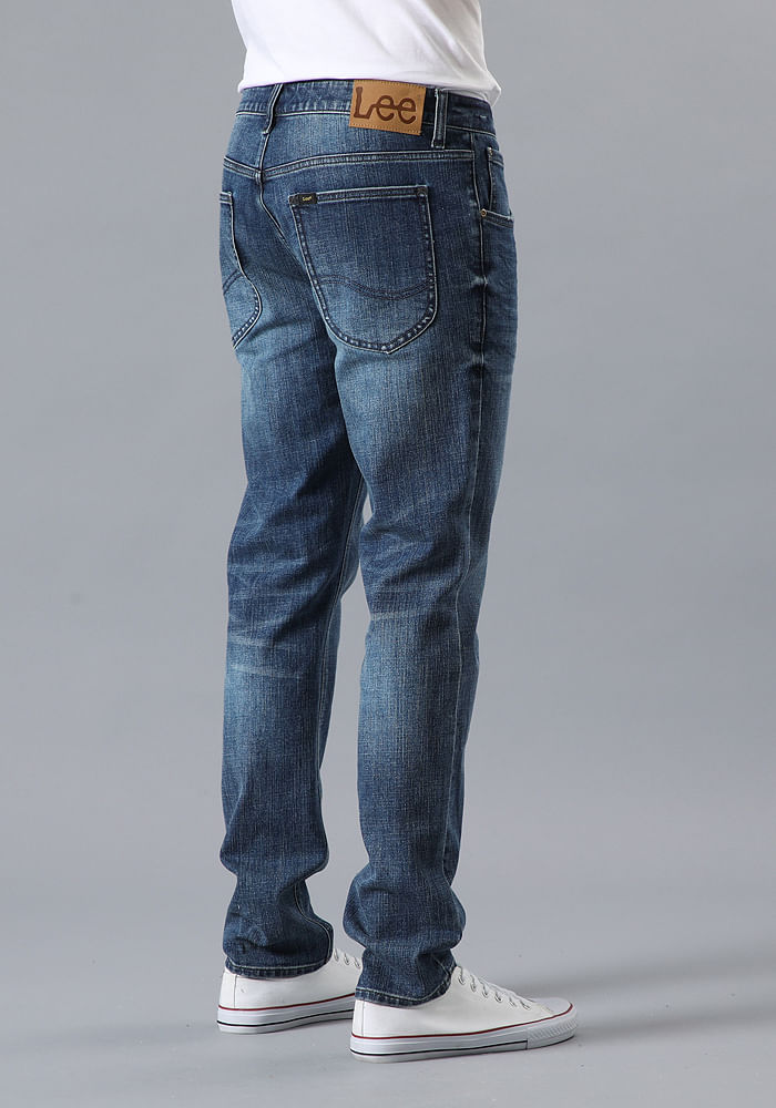 Jeans Hombre Luke Slim Tapered Fit Dark Worn Kansas
