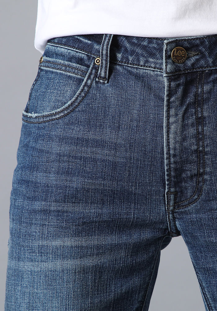 Jeans Hombre Luke Slim Tapered Fit Dark Worn Kansas