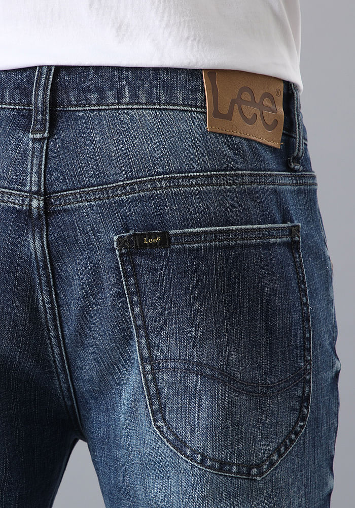 Jeans Hombre Luke Slim Tapered Fit Dark Worn Kansas