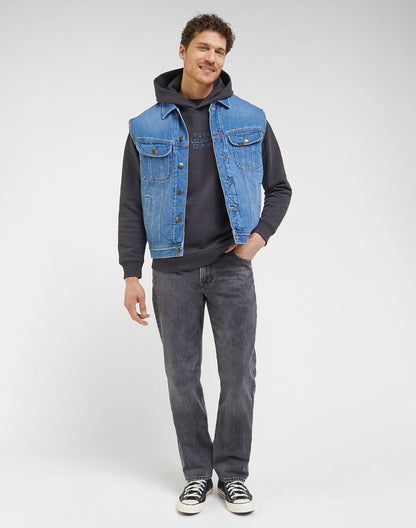 Polerón Hombre Relaxed Hoosie Washed Black