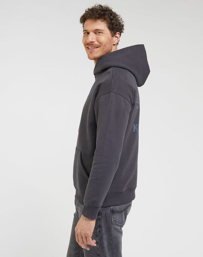 Polerón Hombre Relaxed Hoosie Washed Black
